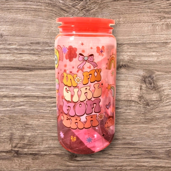 Accessories - 16 oz Pink Girl Mom Era Tumbler